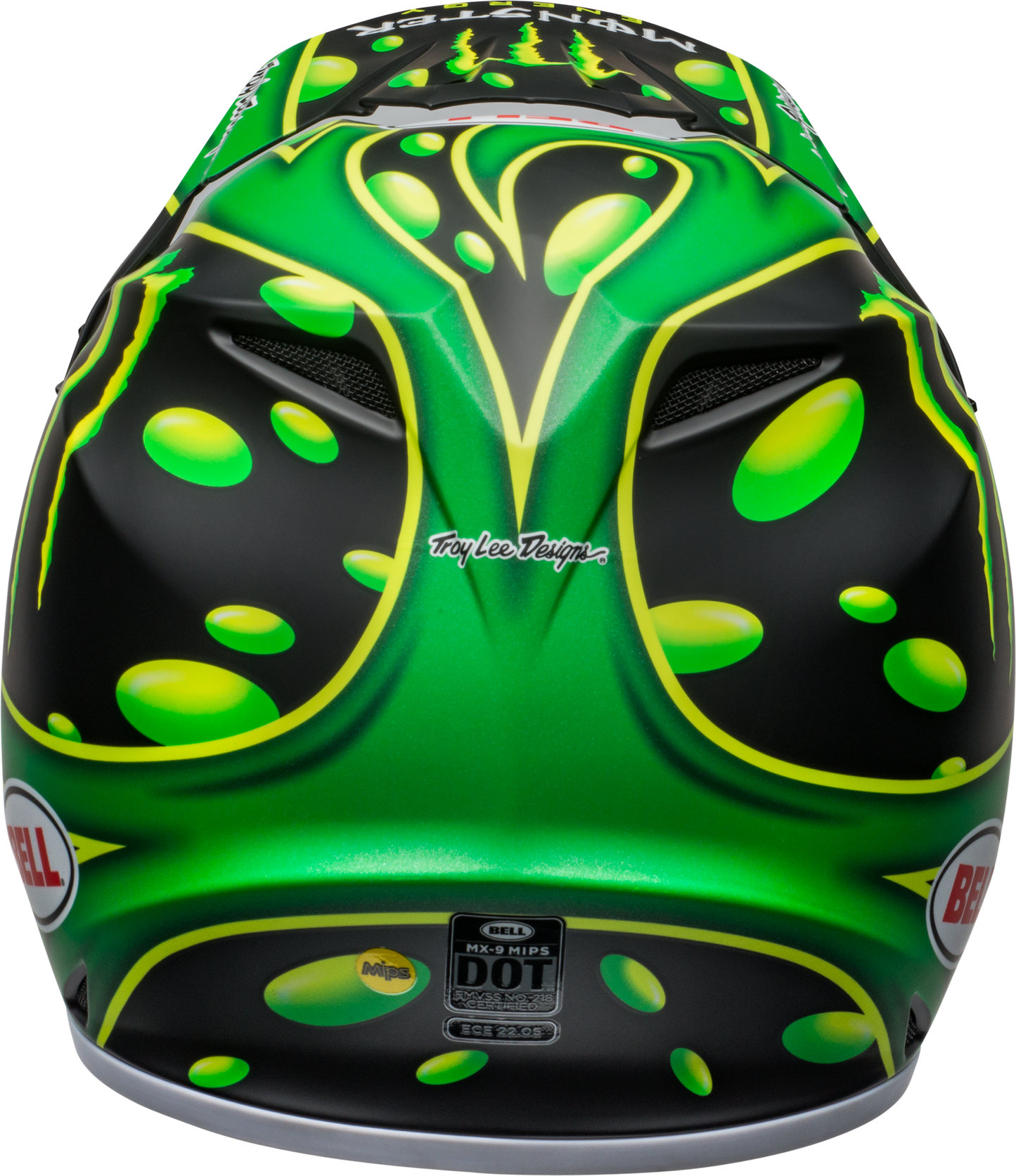 BELL LE MX-9 MIPS MCGRATH SHOWTIME REPLICA MATTE BLACK/GREEN HELMET