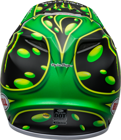 BELL LE MX-9 MIPS MCGRATH SHOWTIME REPLICA MATTE BLACK/GREEN HELMET