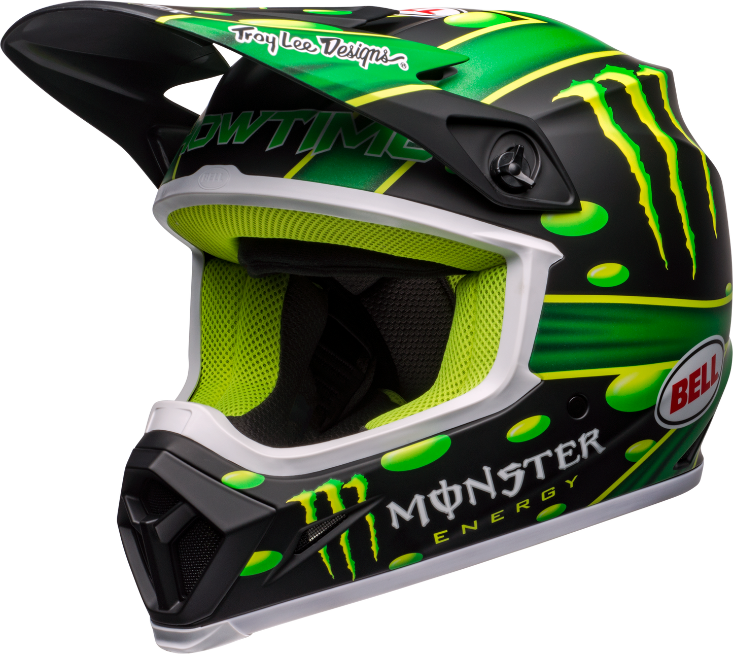 BELL LE MX-9 MIPS MCGRATH SHOWTIME REPLICA MATTE BLACK/GREEN HELMET