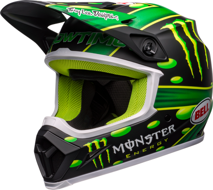 BELL LE MX-9 MIPS MCGRATH SHOWTIME REPLICA MATTE BLACK/GREEN HELMET