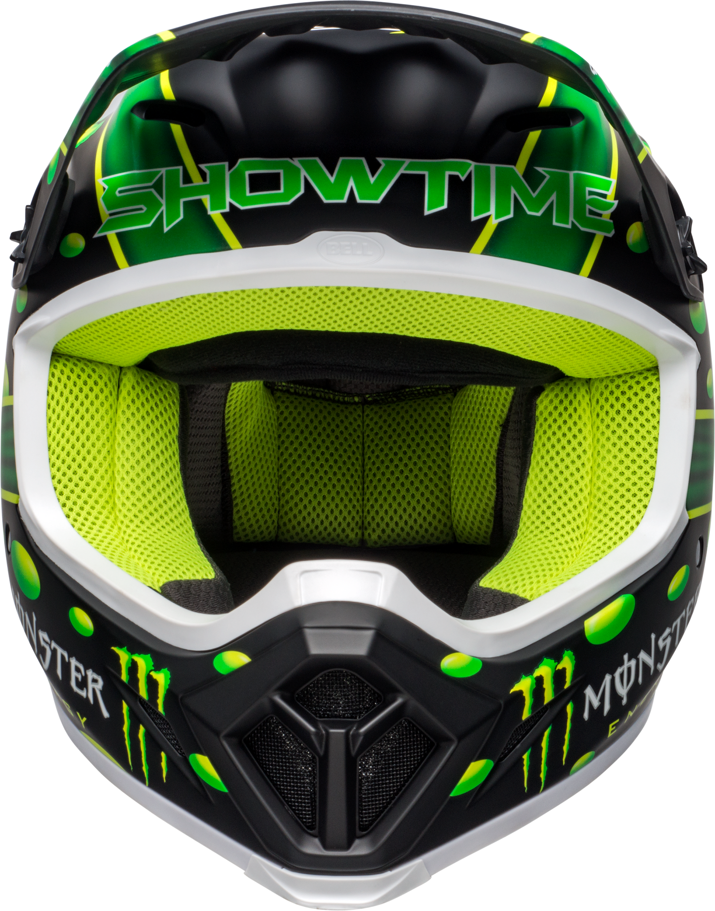 BELL LE MX-9 MIPS MCGRATH SHOWTIME REPLICA MATTE BLACK/GREEN HELMET