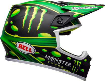 BELL LE MX-9 MIPS MCGRATH SHOWTIME REPLICA MATTE BLACK/GREEN HELMET