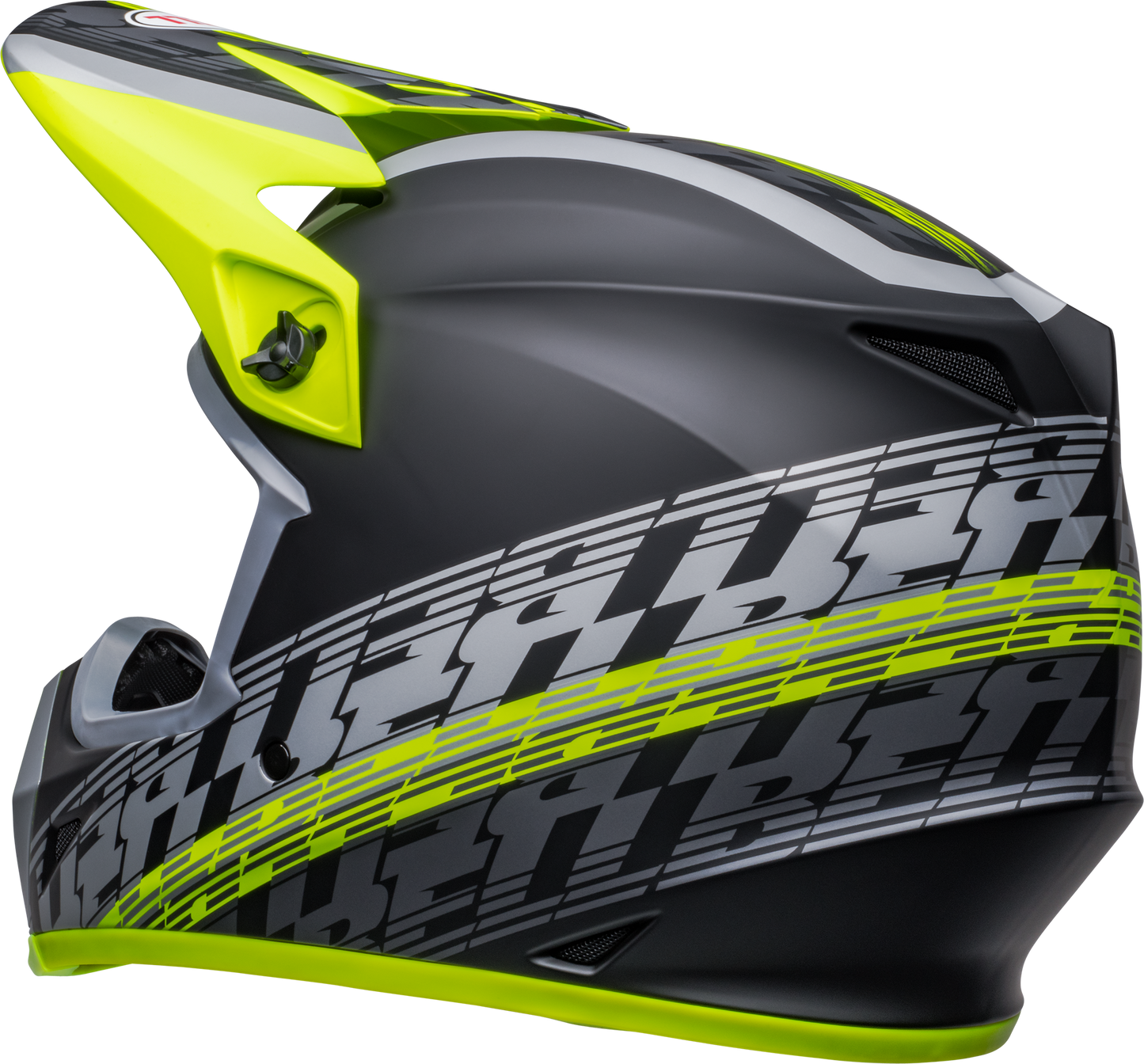 BELL 2024 MX-9 MIPS OFFSET MATTE BLACK/HI-VIZ YELLOW HELMET