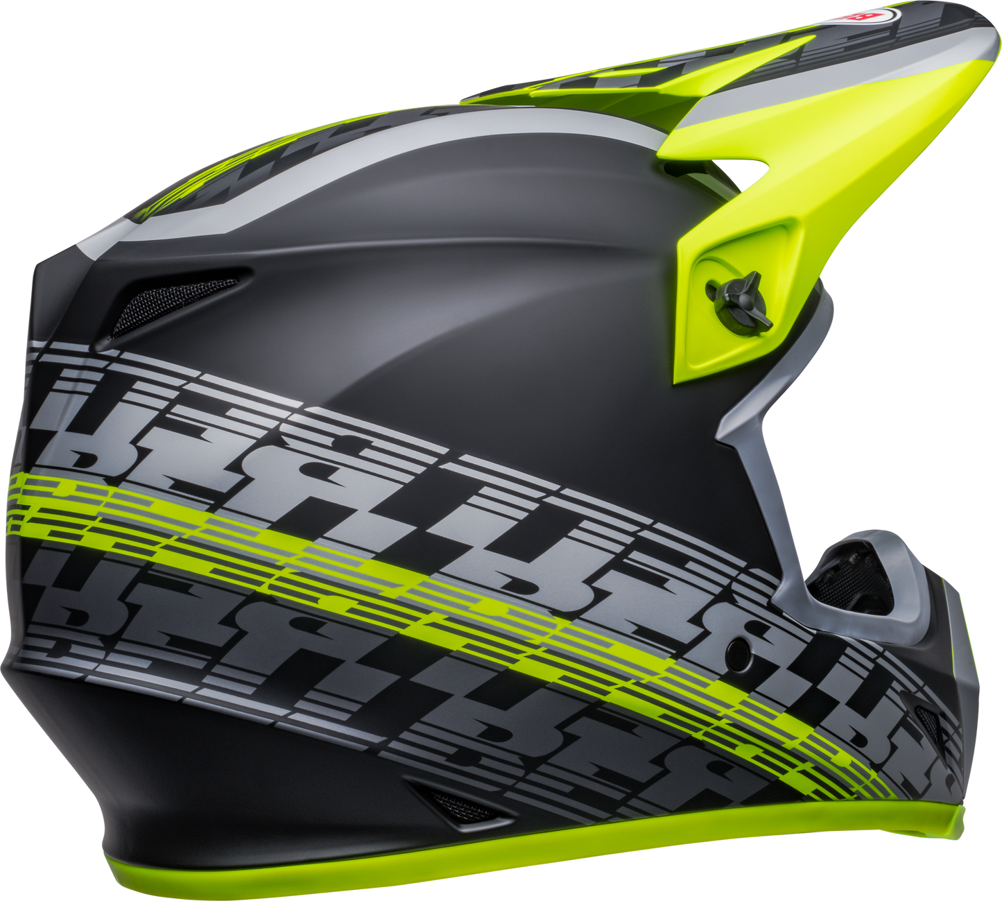 BELL 2024 MX-9 MIPS OFFSET MATTE BLACK/HI-VIZ YELLOW HELMET