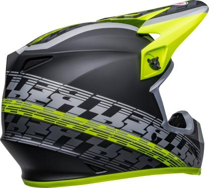 BELL 2024 MX-9 MIPS OFFSET MATTE BLACK/HI-VIZ YELLOW HELMET