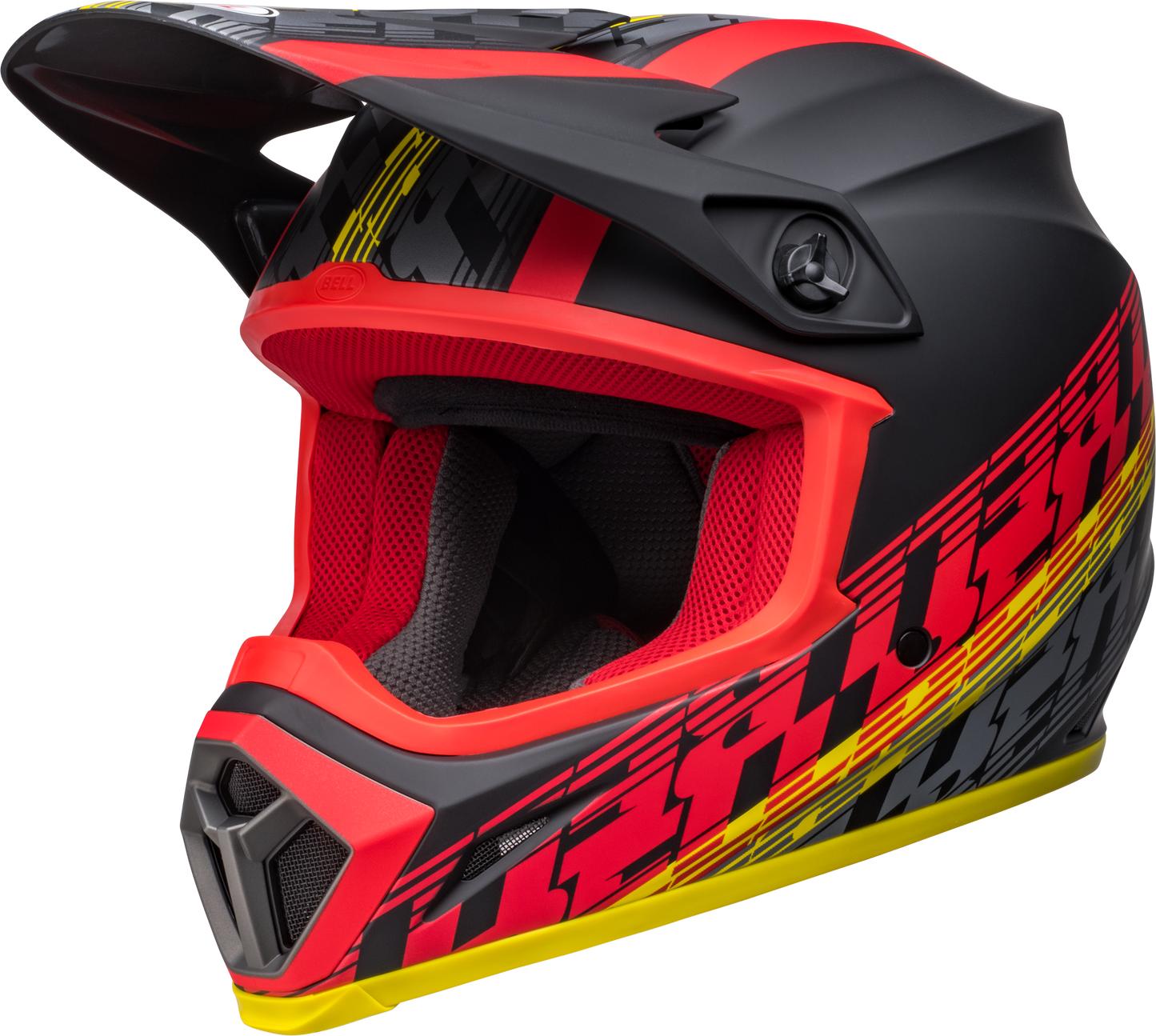 BELL 2024 MX-9 MIPS OFFSET MATTE BLACK/RED HELMET