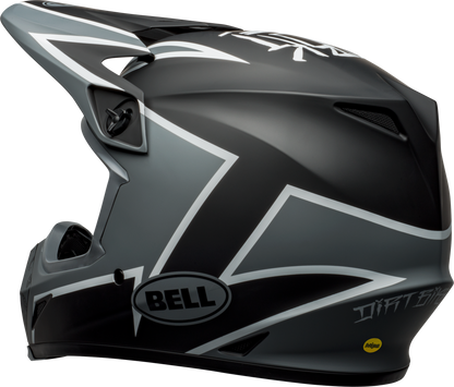 BELL 2024 MX-9 MIPS TWITCH MATTE BLACK/GREY/WHITE HELMET