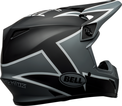 BELL 2024 MX-9 MIPS TWITCH MATTE BLACK/GREY/WHITE HELMET