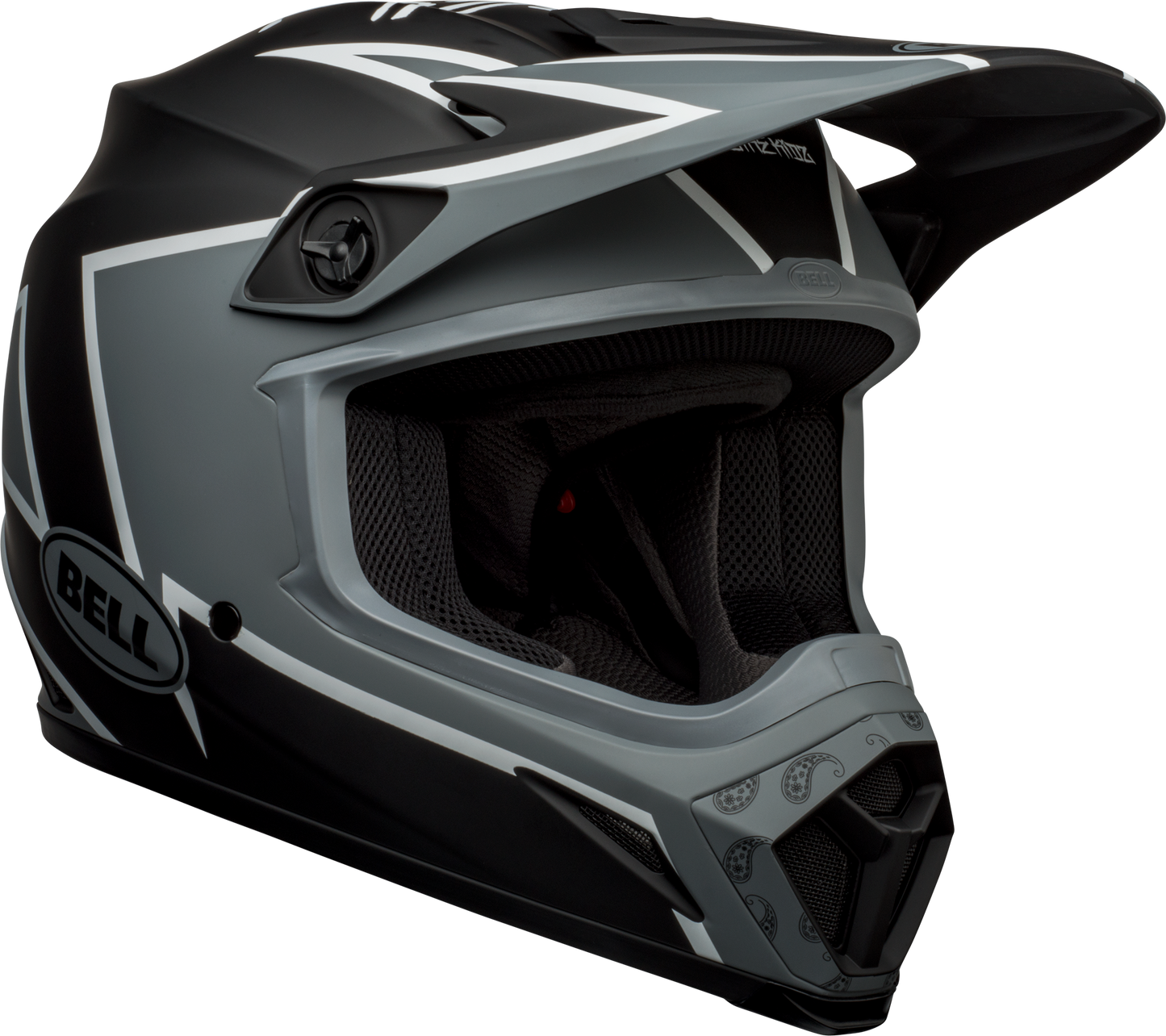 BELL 2024 MX-9 MIPS TWITCH MATTE BLACK/GREY/WHITE HELMET