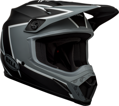 BELL 2024 MX-9 MIPS TWITCH MATTE BLACK/GREY/WHITE HELMET