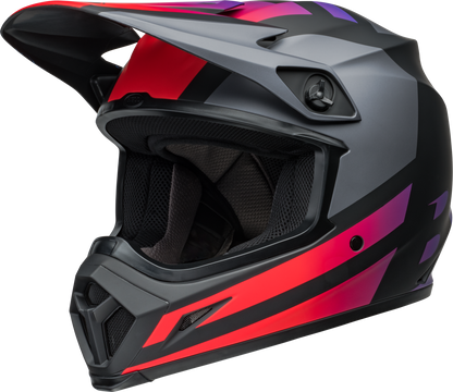 BELL 2024 MX-9 MIPS ALTER EGO MATTE BLACK/RED HELMET