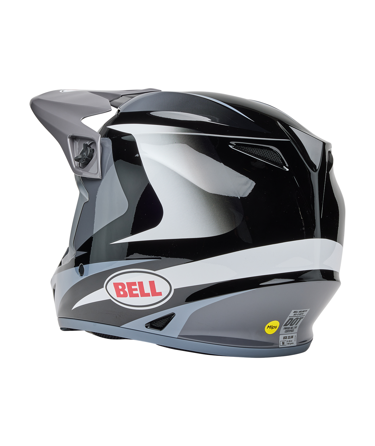 BELL 2025 MX-9 MIPS JACKAL BLACK/WHITE HELMET