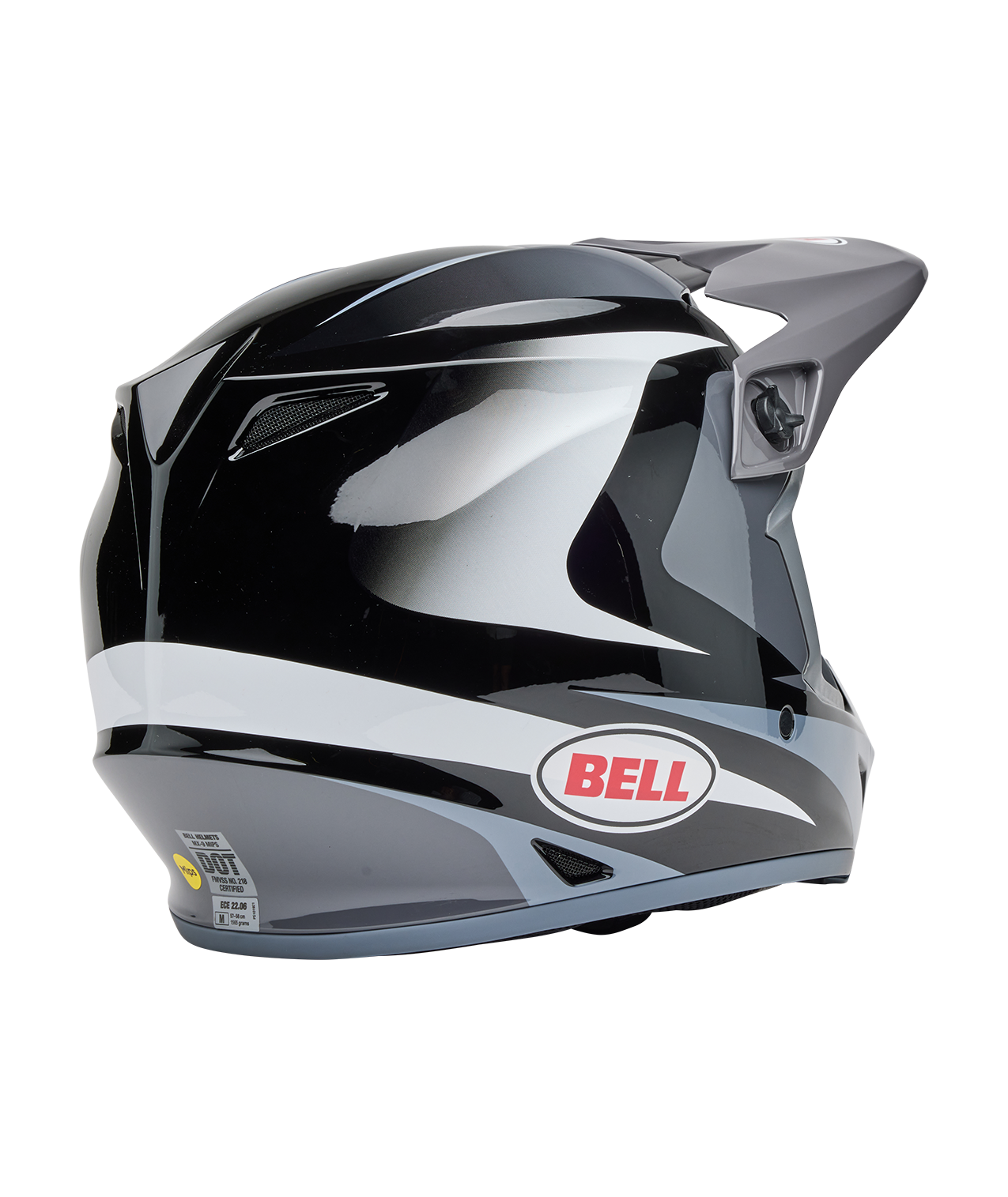 BELL 2025 MX-9 MIPS JACKAL BLACK/WHITE HELMET