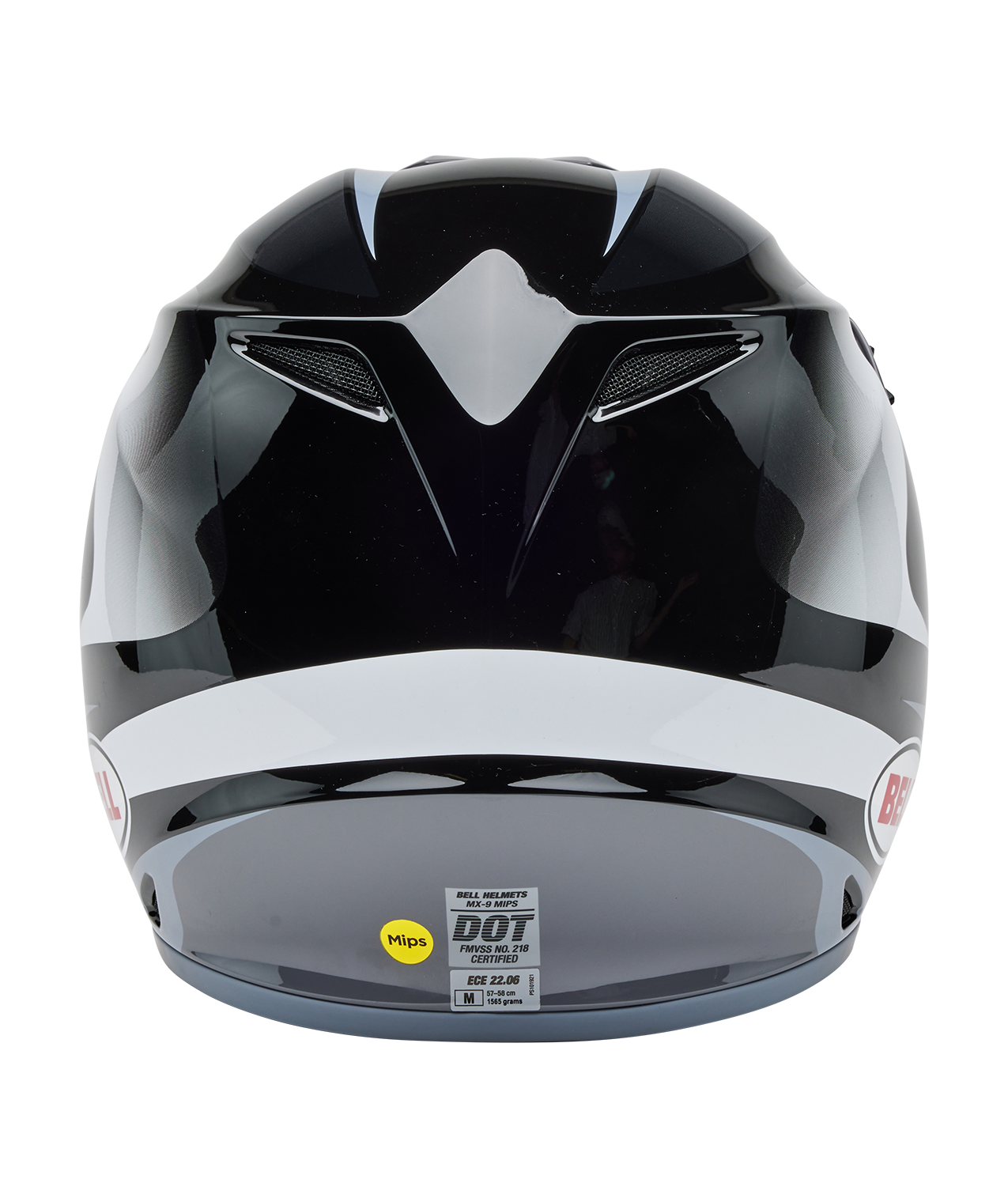 BELL 2025 MX-9 MIPS JACKAL BLACK/WHITE HELMET