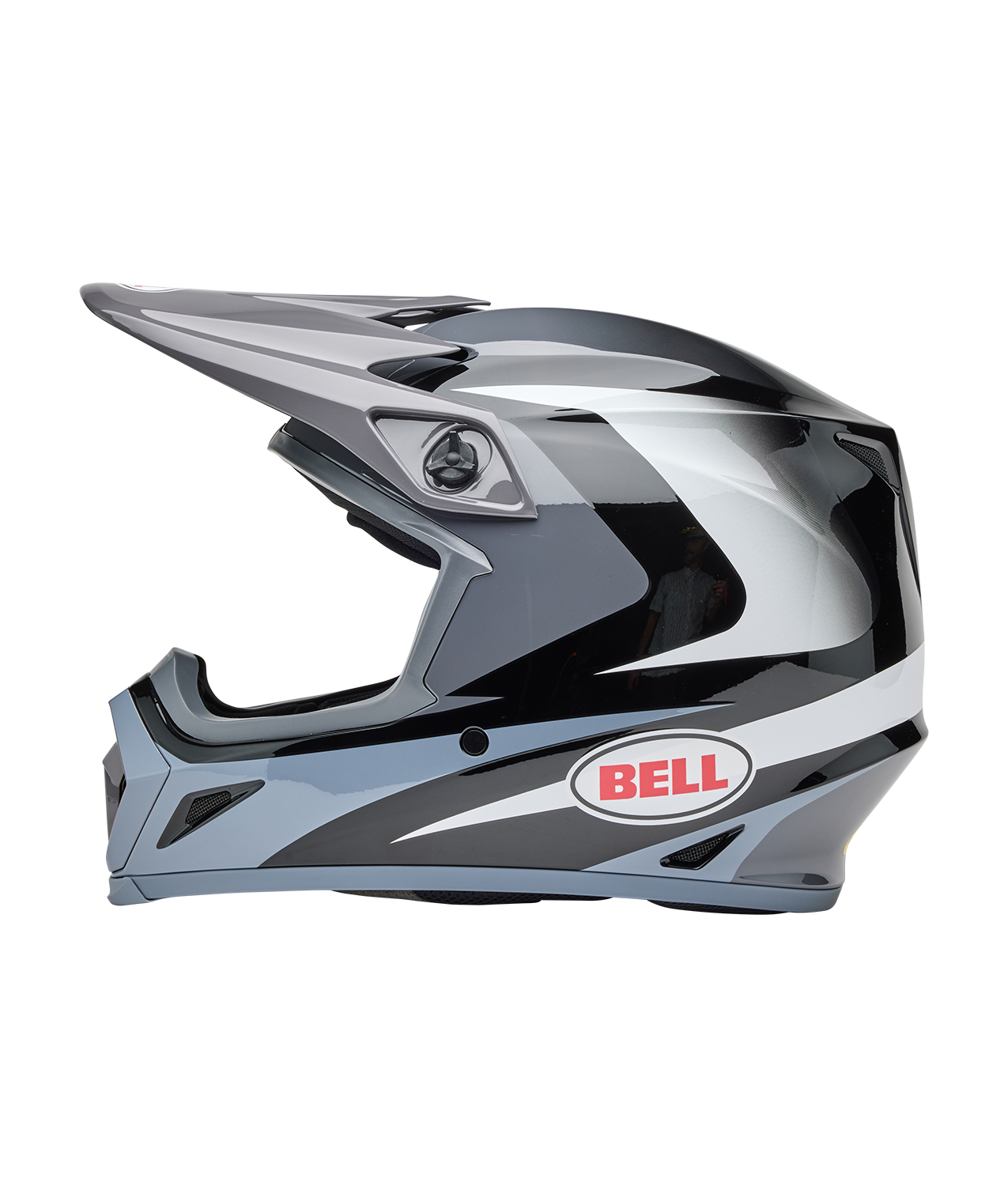 BELL 2025 MX-9 MIPS JACKAL BLACK/WHITE HELMET