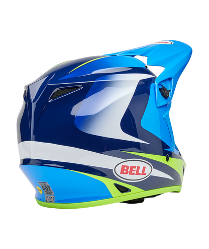 BELL 2025 MX-9 MIPS JACKAL BLUE/HIVIZ YELLOW HELMET