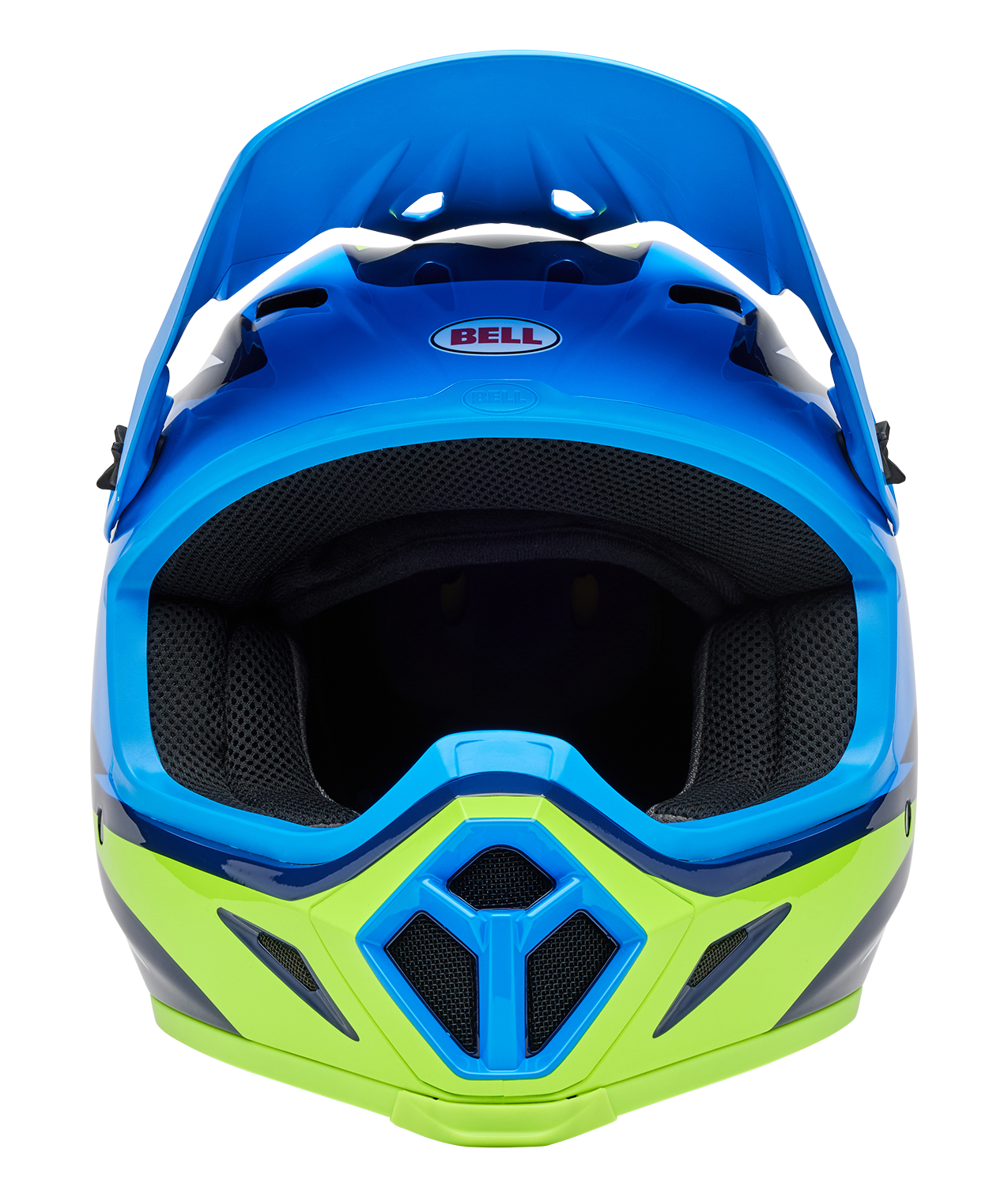 BELL 2025 MX-9 MIPS JACKAL BLUE/HIVIZ YELLOW HELMET