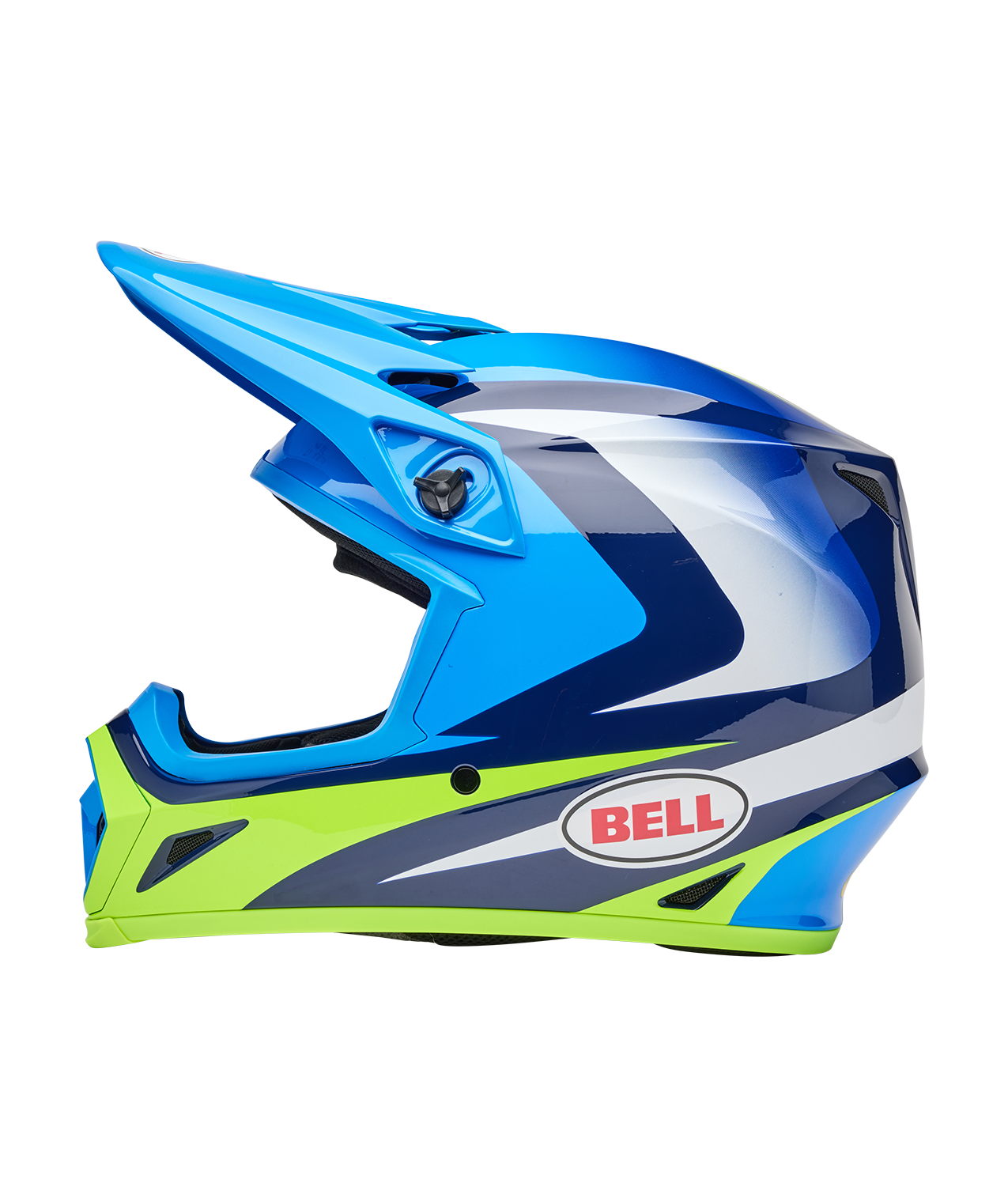 BELL 2025 MX-9 MIPS JACKAL BLUE/HIVIZ YELLOW HELMET