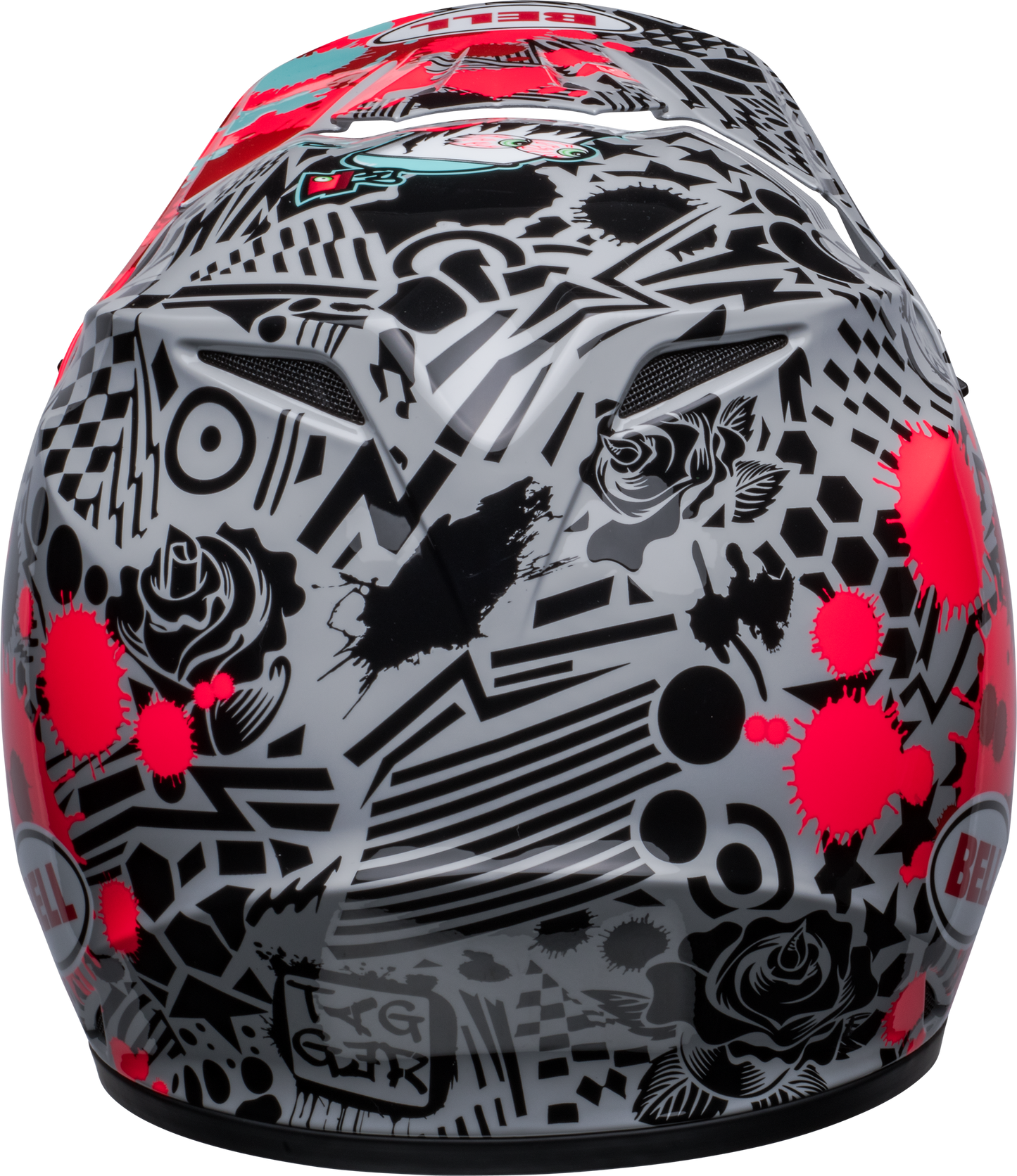 BELL 2024 MX-9 MIPS TAGGER SPLATTER BRIGHT RED/GREY HELMET