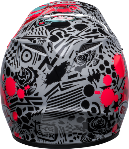 BELL 2024 MX-9 MIPS TAGGER SPLATTER BRIGHT RED/GREY HELMET