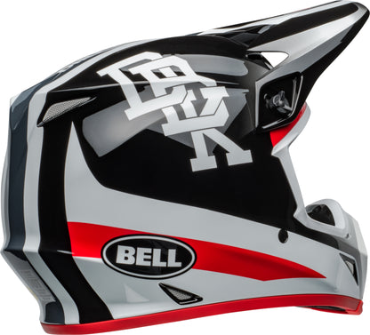 BELL 2024 MX-9 MIPS TWITCH DBK BLACK/WHITE HELMET