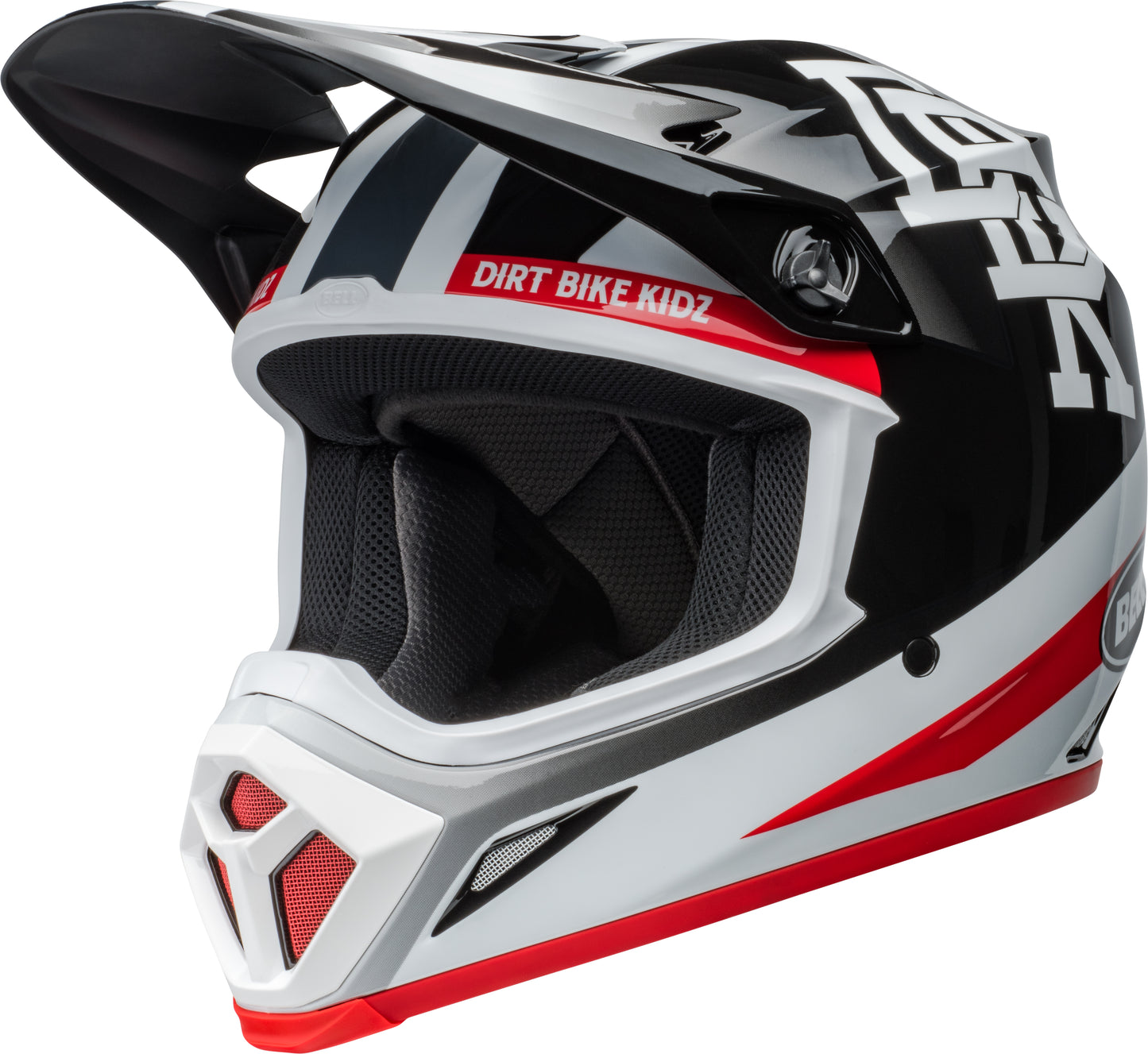 BELL 2024 MX-9 MIPS TWITCH DBK BLACK/WHITE HELMET