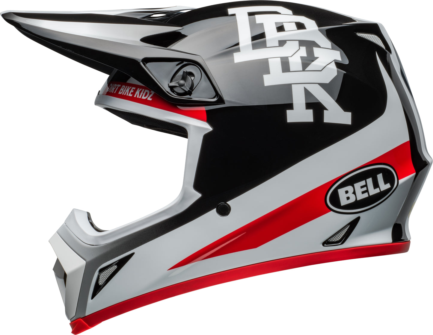 BELL 2024 MX-9 MIPS TWITCH DBK BLACK/WHITE HELMET