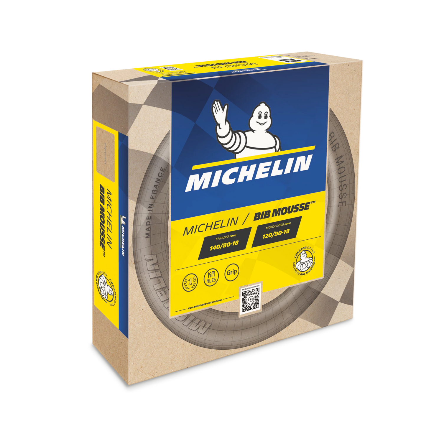 MICHELIN BIB MOUSSE M18 100/100-18 & 120/90-18 REAR FOAM TUBE