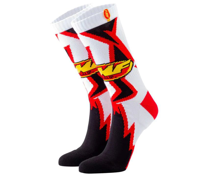 FMF SHATTER WHITE CASUAL SOCKS