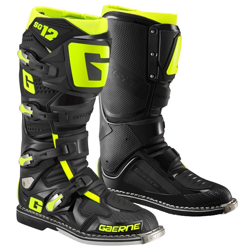 GAERNE 2024 SG12 BLACK/YELLOW BOOTS