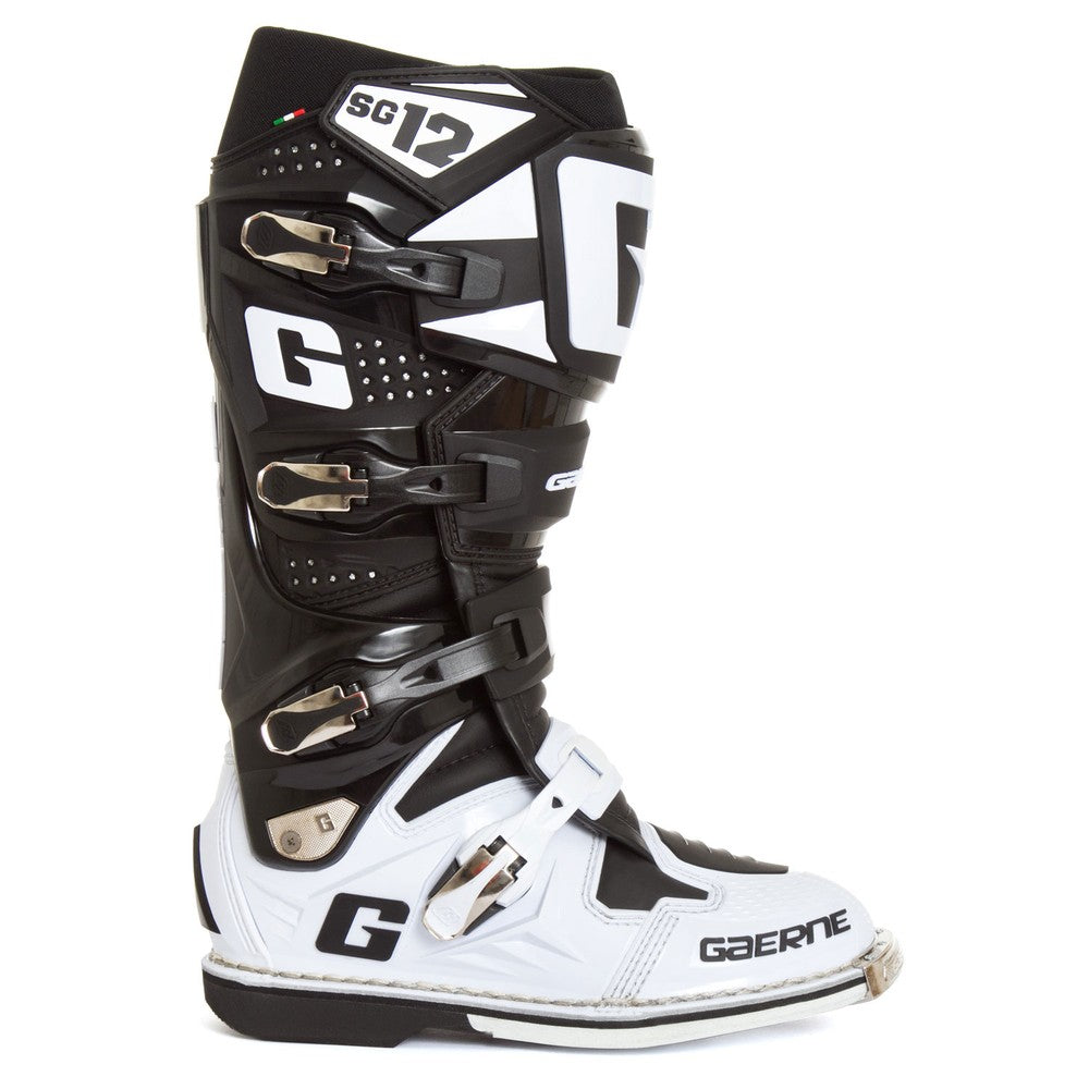 GAERNE 2024 SG12 BLACK/WHITE BOOTS