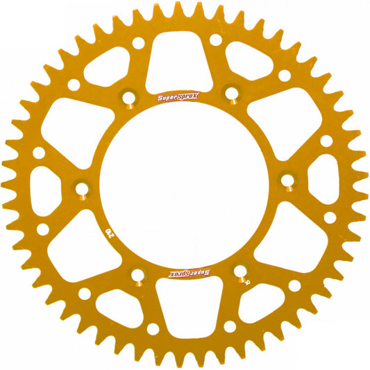 SUPERSPROX REAR SPROCKET GOLD ALLOY YAMAHA YZ125/YZ250/YZ250F/YZ450F/WR250F/WR450F