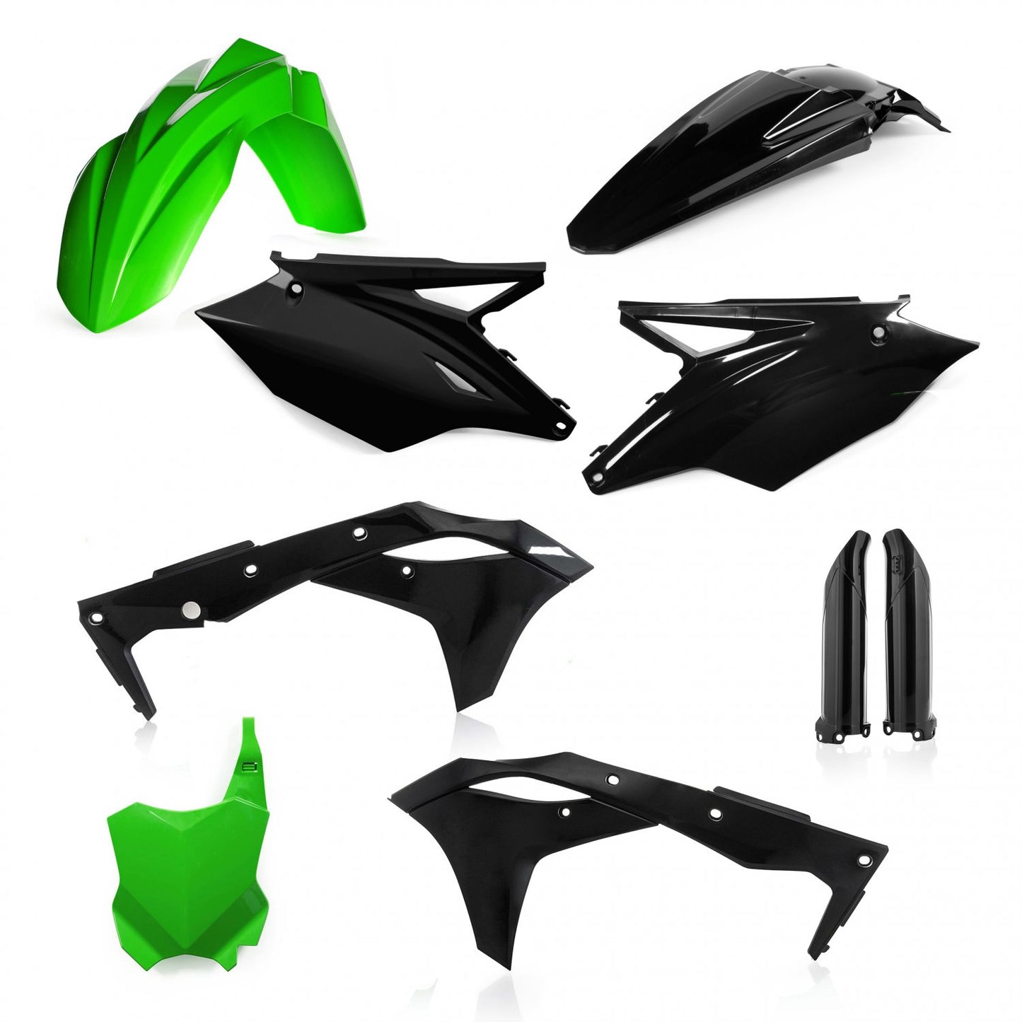 ACERBIS KAWASAKI KX250F 17-20 GREEN/BLACK PLASTICS KIT