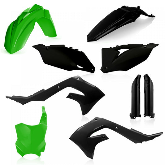 ACERBIS KAWASAKI KX250F 21-24 / KX450F 19-23 GREEN/BLACK PLASTICS KIT