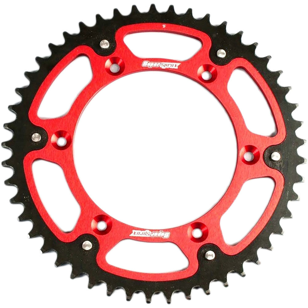 SUPERSPROX REAR SPROCKET RED STEALTH YAMAHA YZ125/YZ250/YZ250F/YZ450F/WR250F/WR450F