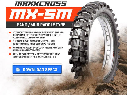 MAXXIS MAXXCROSS MX-SM 100/90-19 SAND-MUD REAR TYRE